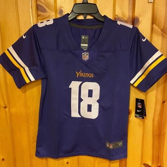 Brand new Justin Jefferson Jersey Minnesota Vikings YOUTH - Picture 2 of 2